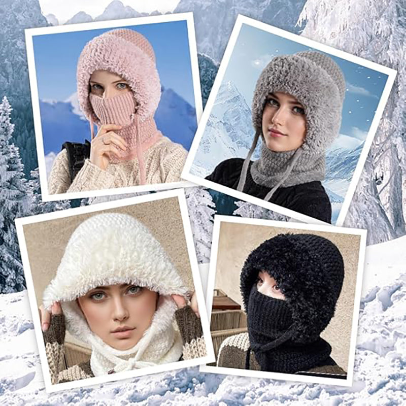 Women's 3-in-1 Knitted Hat