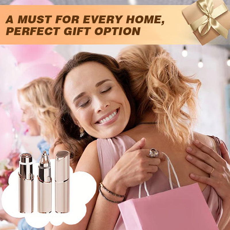 2 In 1 Portable Lipstick Shaped Eyebrow Trimmer