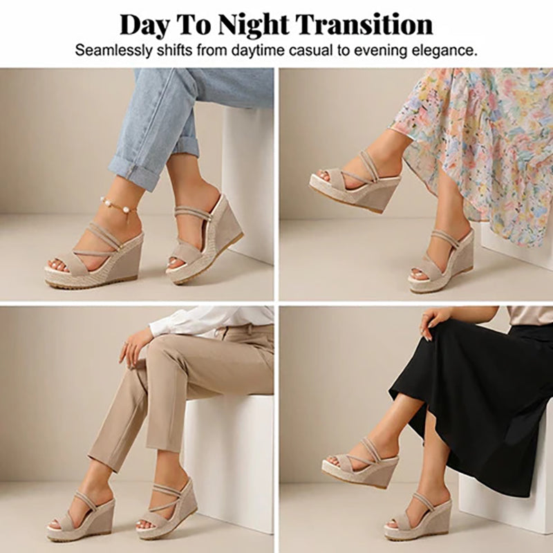 2026 New Arrival: Women's High-Heeled Wedge Sandals