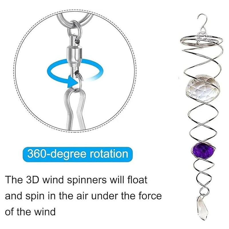 Sacred Journey Spiral Crystals Handcrafted
