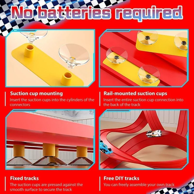 DIY Flexible Race Track Toy Set
