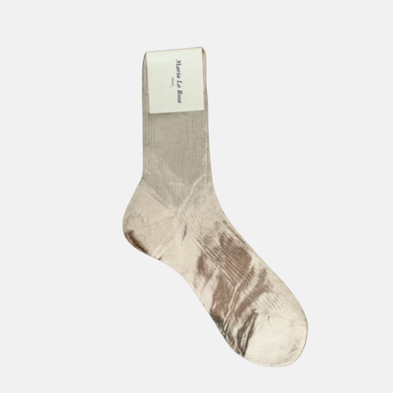 Metallic silk stockings