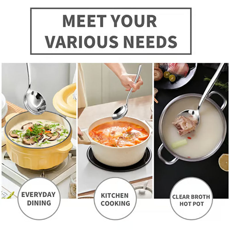 Stainless Steel Spoons (Pack of 4 or 6)
