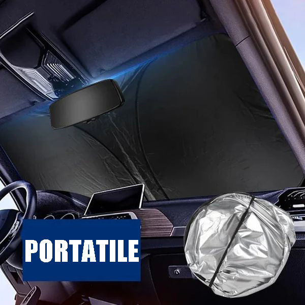 Foldable car windshield sunshade