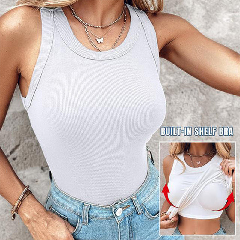 ✨Women's ribbed vest with bra
