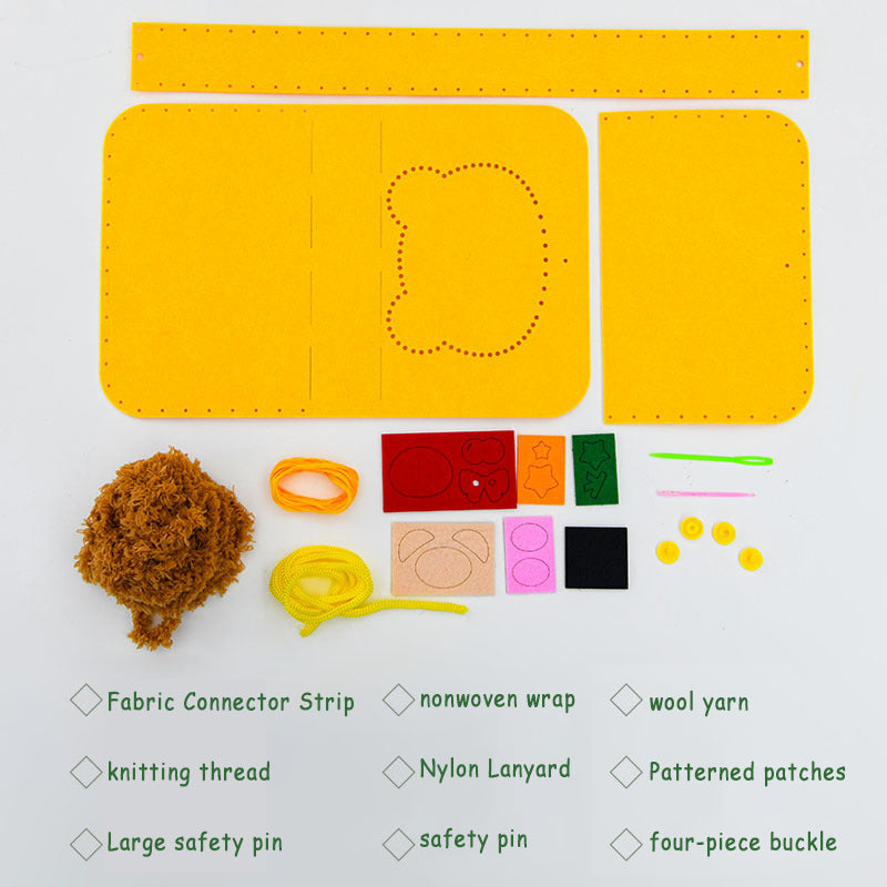 Wool Embroidery Painting Crossbody Bag