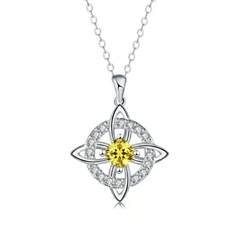Natural Crystal Witch's Knot Necklace