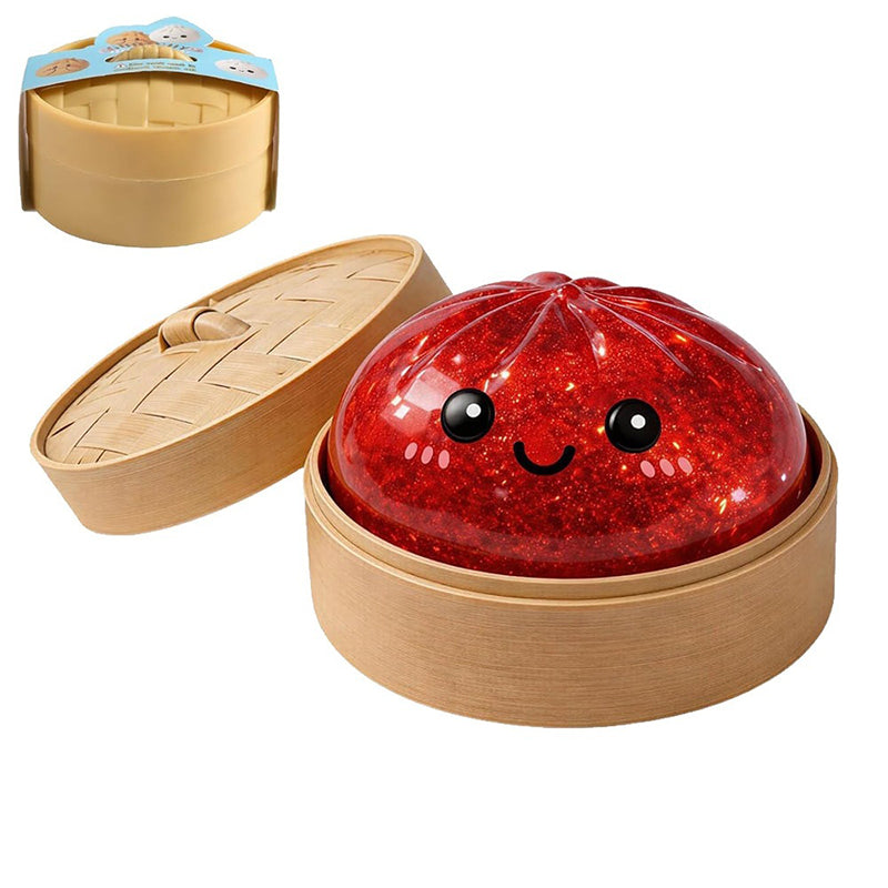 Glowing "Steamed Bun" Style Mystery Stress-Relief Squeeze Toy (Color Random)