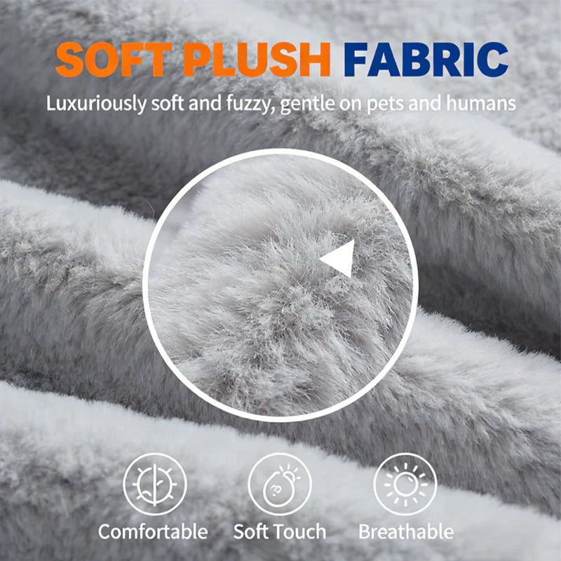 Comfortable plush pet sofa