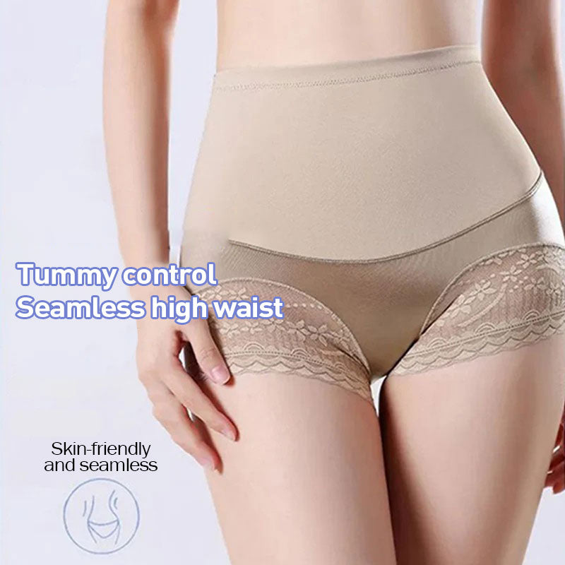 High waist lace tummy control panties