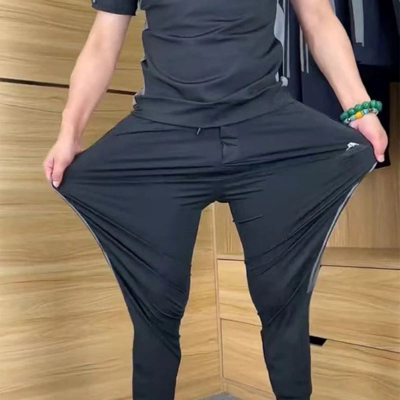 Men's casual sports two-piece short-sleeved trousers