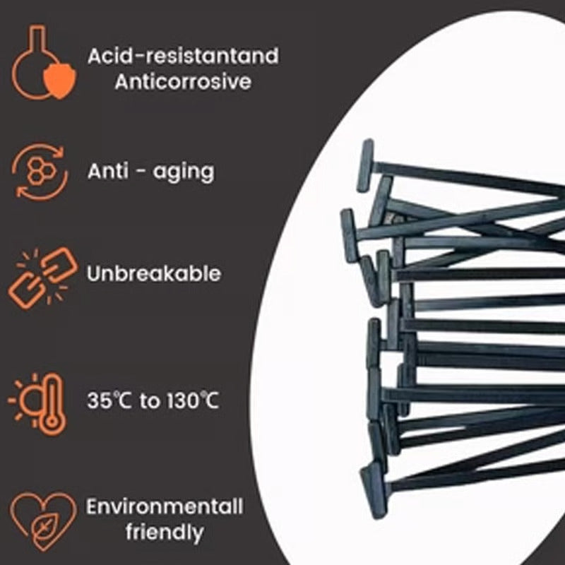 Universal nylon cable tie buckle for automobiles