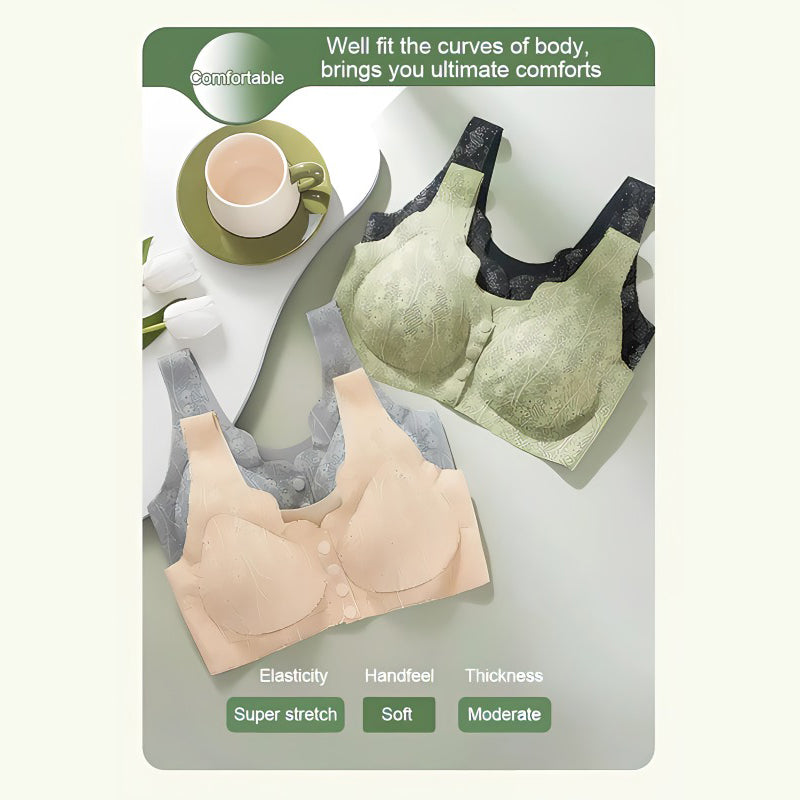 Comfortable & Convenient Front Button Bra