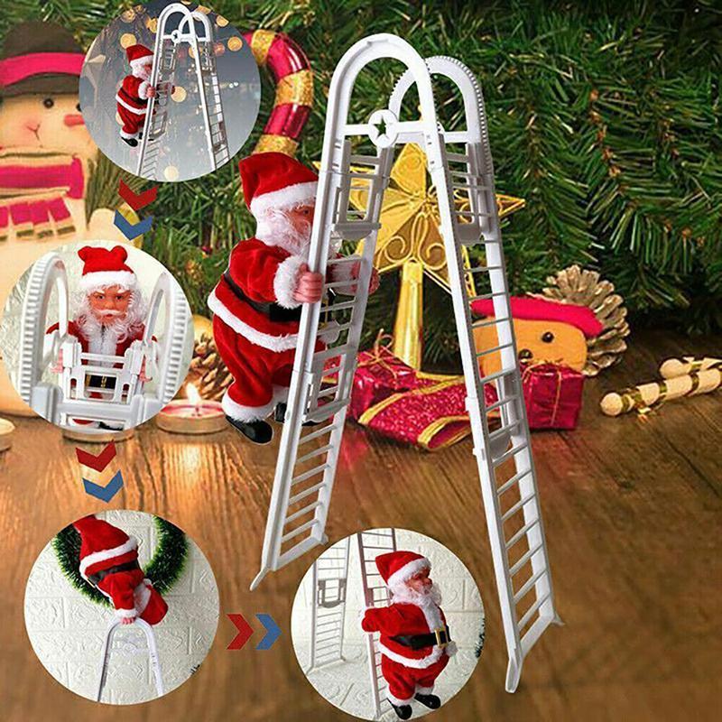 Santa Claus Climbs the Ladders