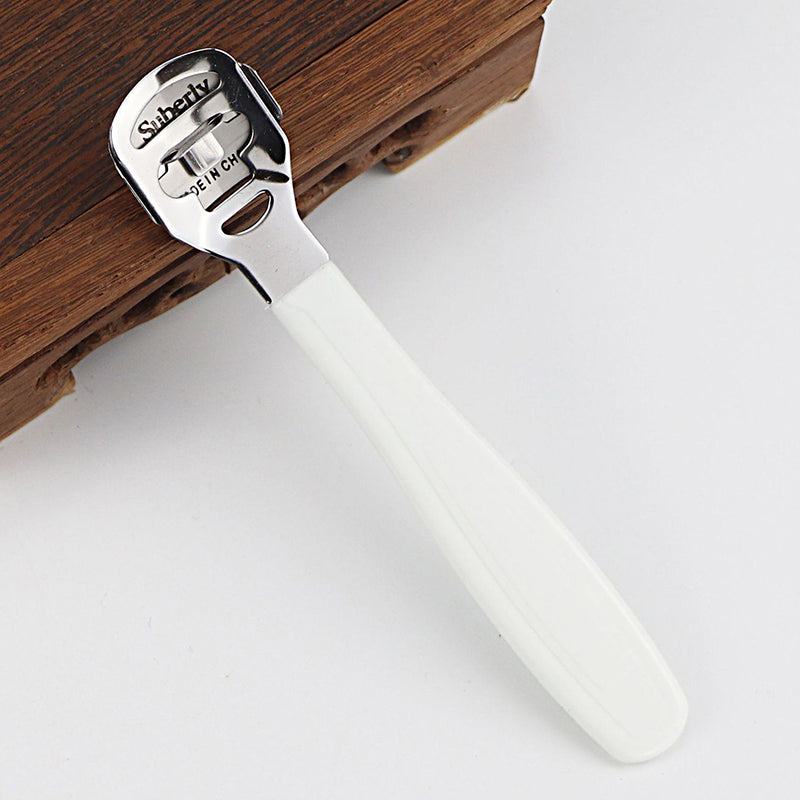 Rubber handle callus razor