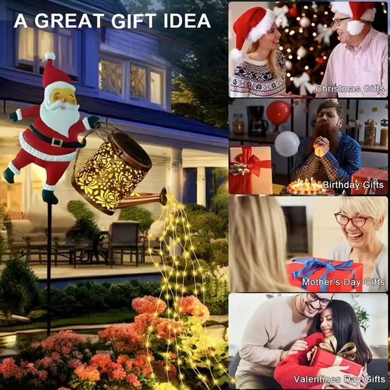 🎅Santa Claus Solar-Powered Kettle Lamp