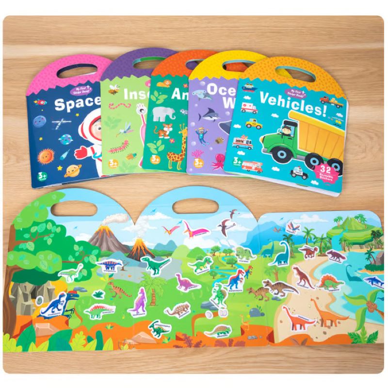 🔥Reusable sticker book - Keep kids away from electronic devices! ✨