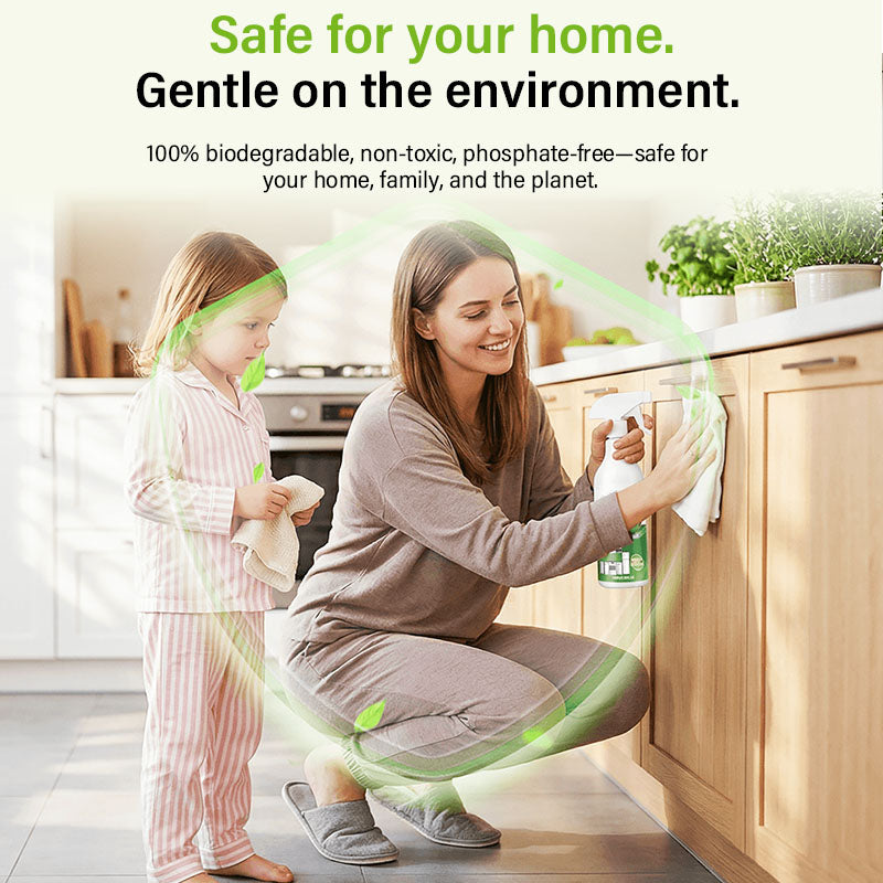 Mild kitchen grease cleaner