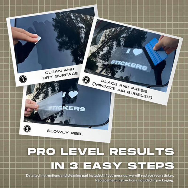 Waterproof cross car sticker