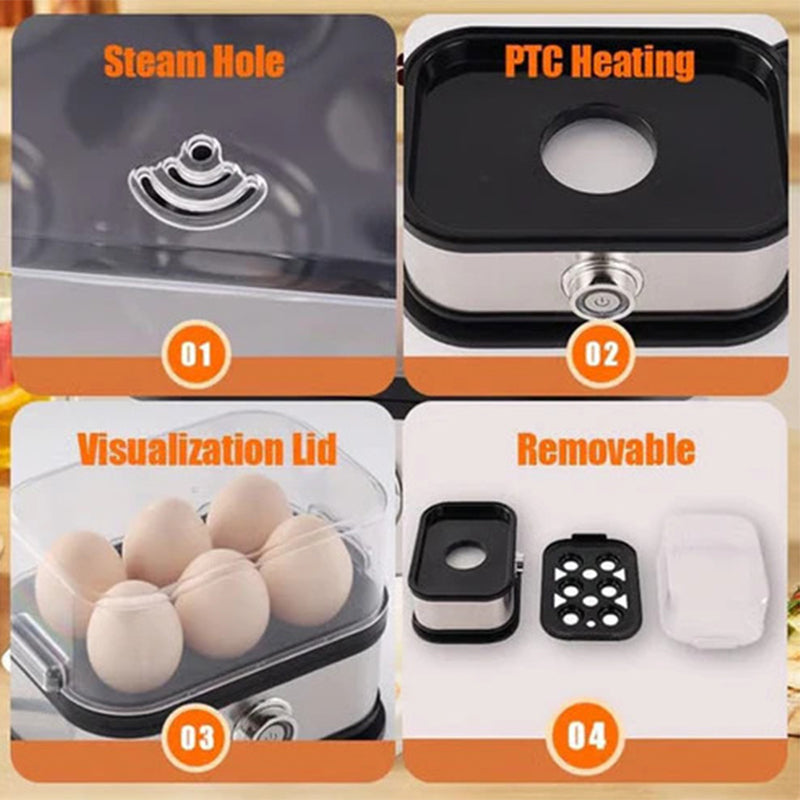 Stainless steel mini egg cooker