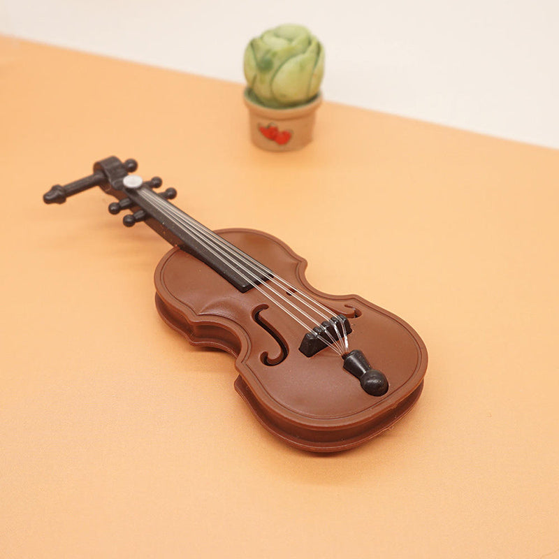 Mini Wooden Violin with Bow-Cute Decorative Piece