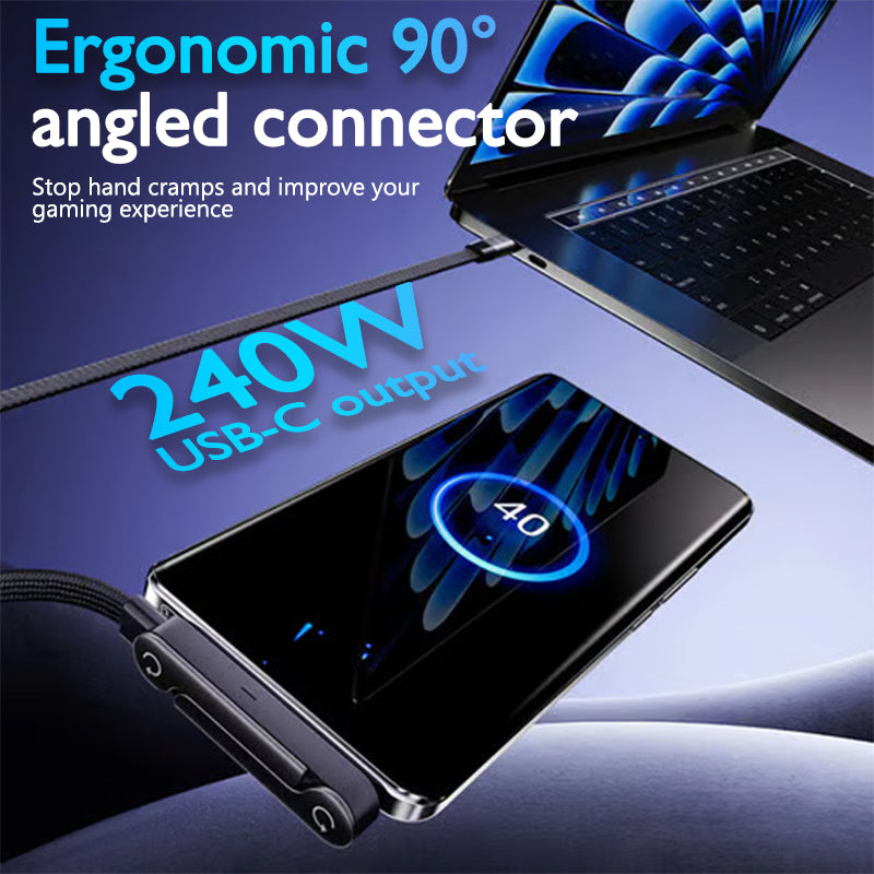 A revolutionary charging cable with a built-in stand