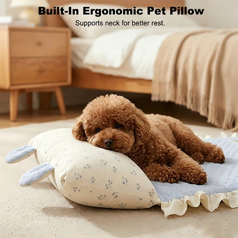 Pet cooling mat with padding
