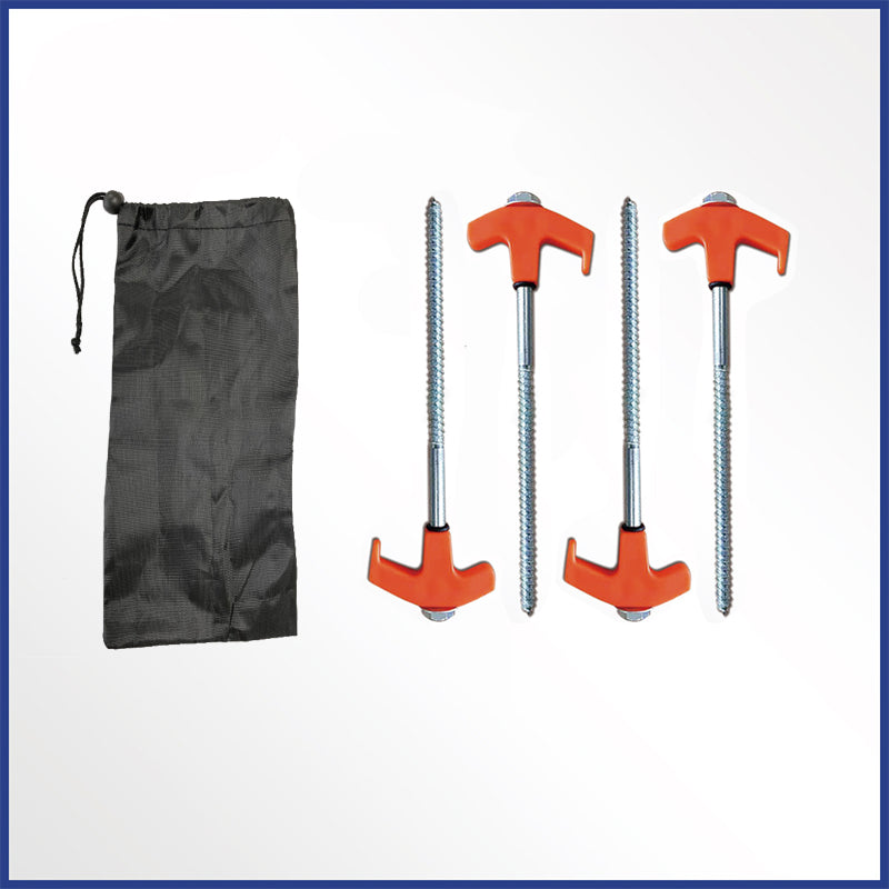 Hexagonal spiral ground spikes