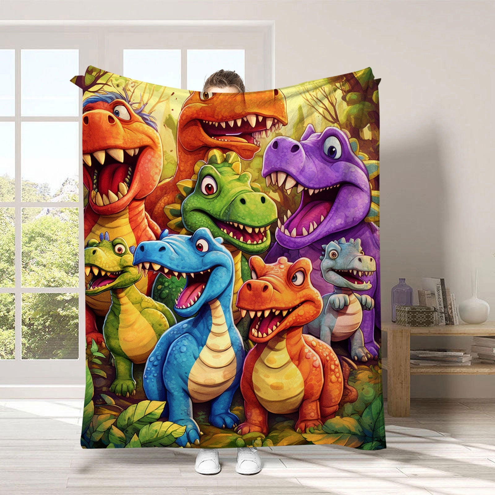 High-definition digitally printed flannel blanket