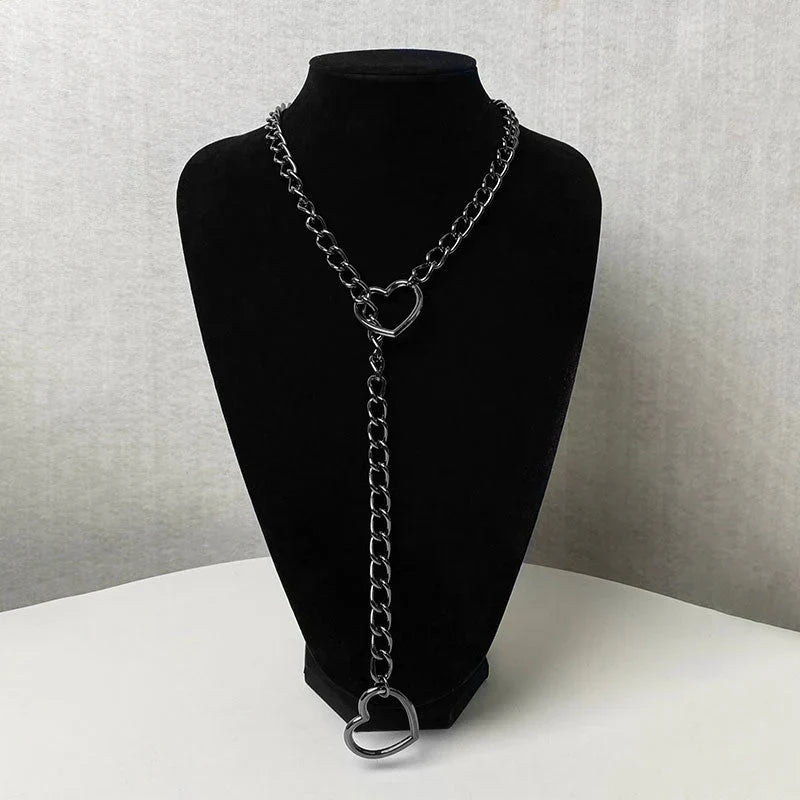 Gothic Punk Heart Necklace