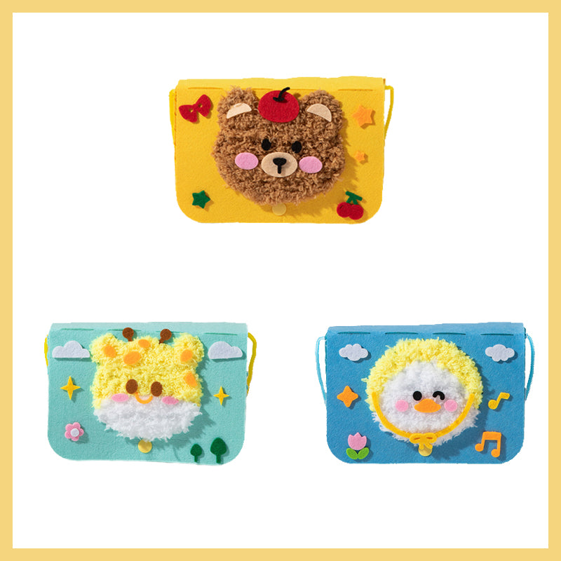 Wool Embroidery Painting Crossbody Bag