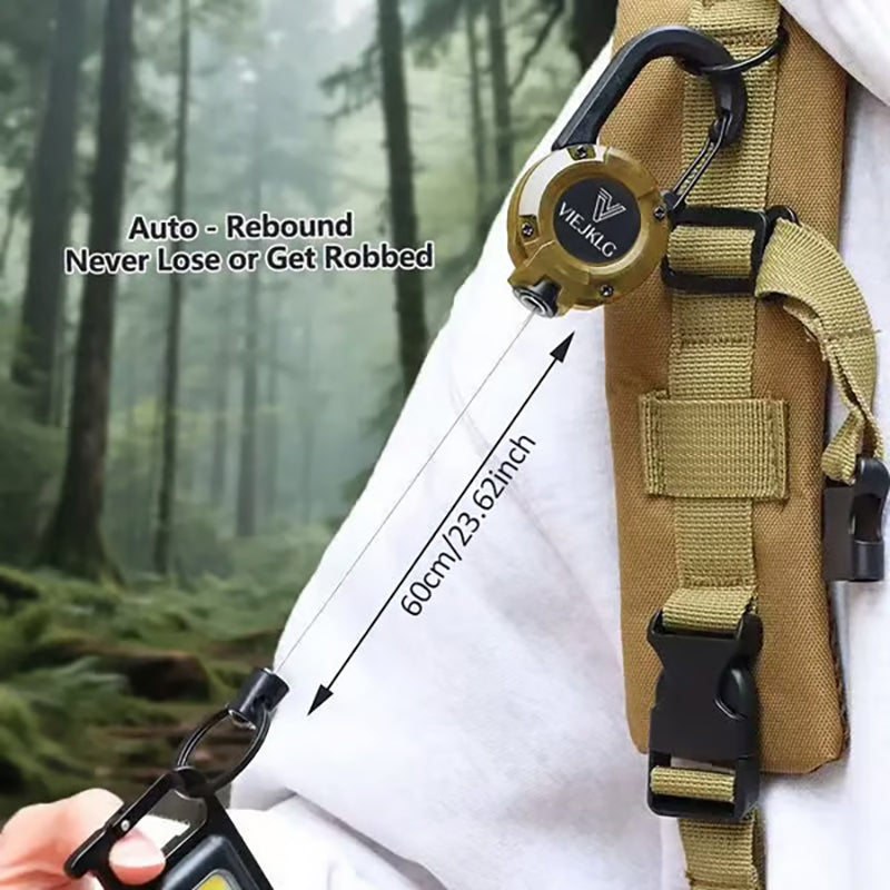 Outdoor tactical easy-pull buckle telescopic buckle