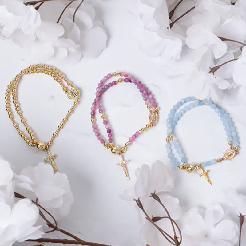Handmade rosary bracelet