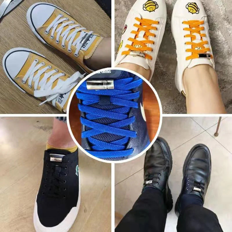 Magnetic shoelace buckle
