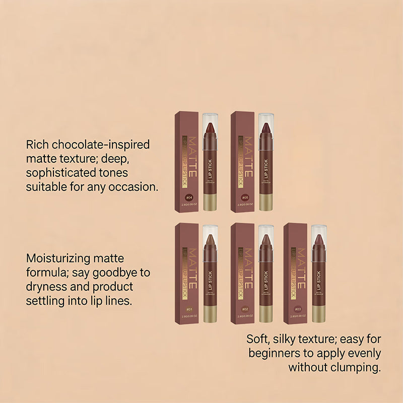 Chocolate Matte Lip Gloss-Buy 1 GET 1 FREE(2PCS)