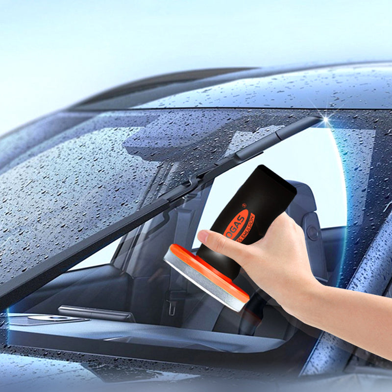 Car glass oil film cleaning brush