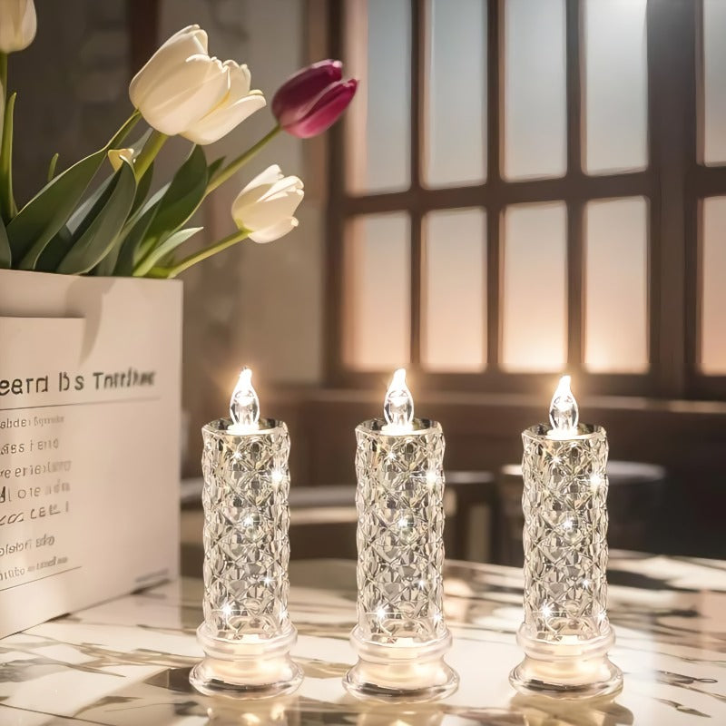 ✨ Crystal Rose Candle Holder - Romantic charm without being messy