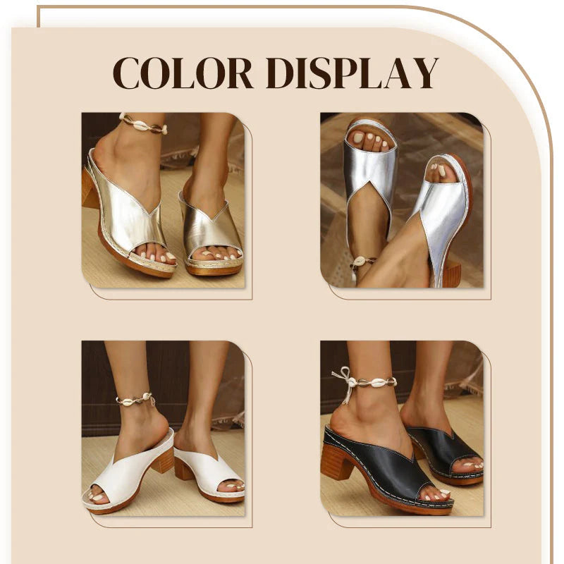 🌸Women's thick heel orthopedic sandals