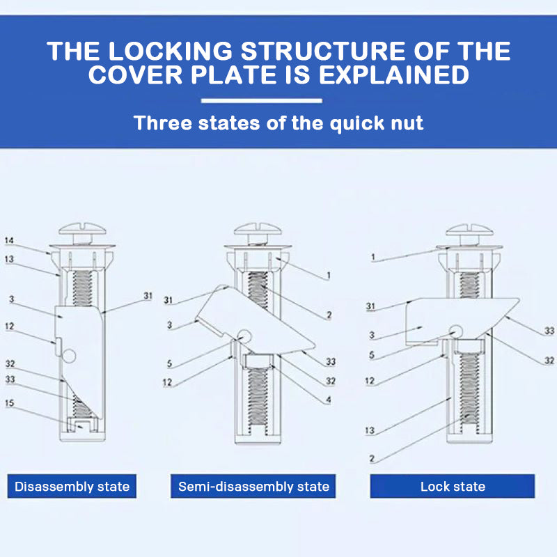 Heavy Duty Toilet Seat Fastener Bolt kit