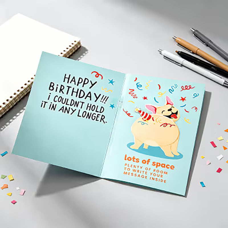 Farting Dog Prank Birthday Card