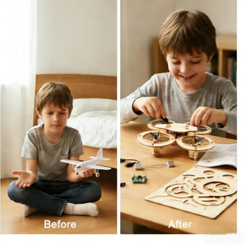 DIY Wooden Drone Assembly Kit
