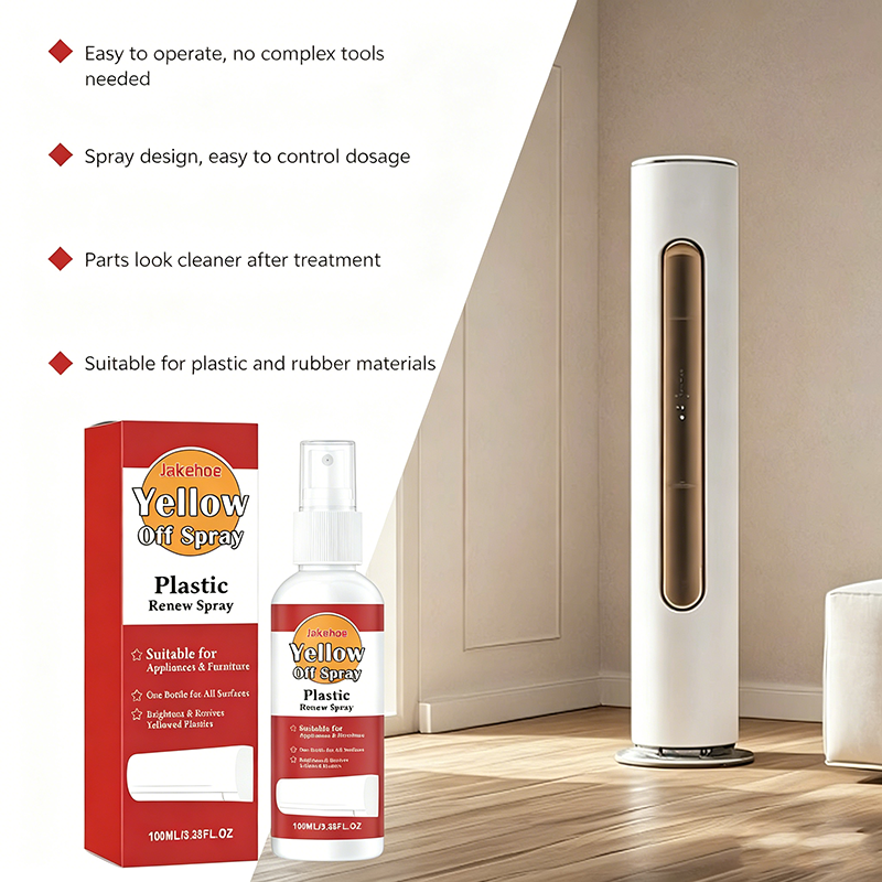 Anti-yellowing spray cleaner
