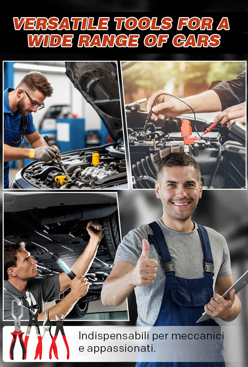 Oil pipe pliers (set of 4)