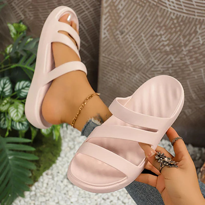 Women's Thick-Soled Padded Flip-Flops
