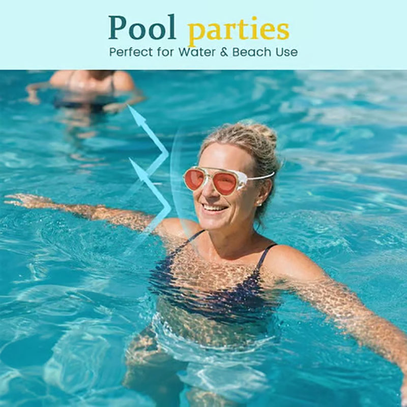 Anti-fog reflective swimming goggles