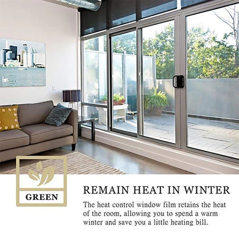 UV-protective heat-insulating privacy film