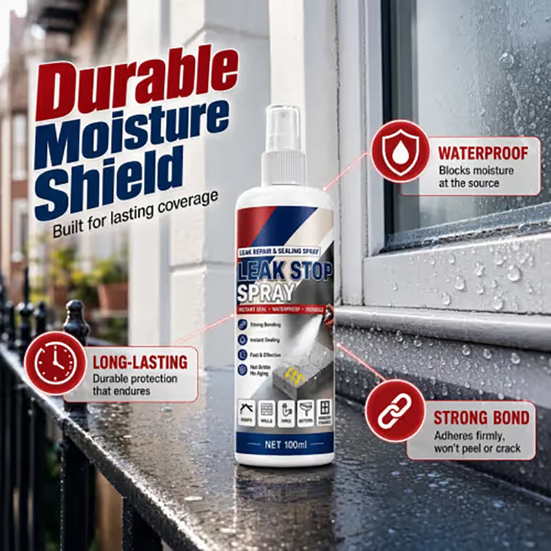 Waterproof leak repair and sealant spray