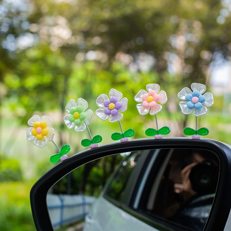 Flower Ornaments in the car