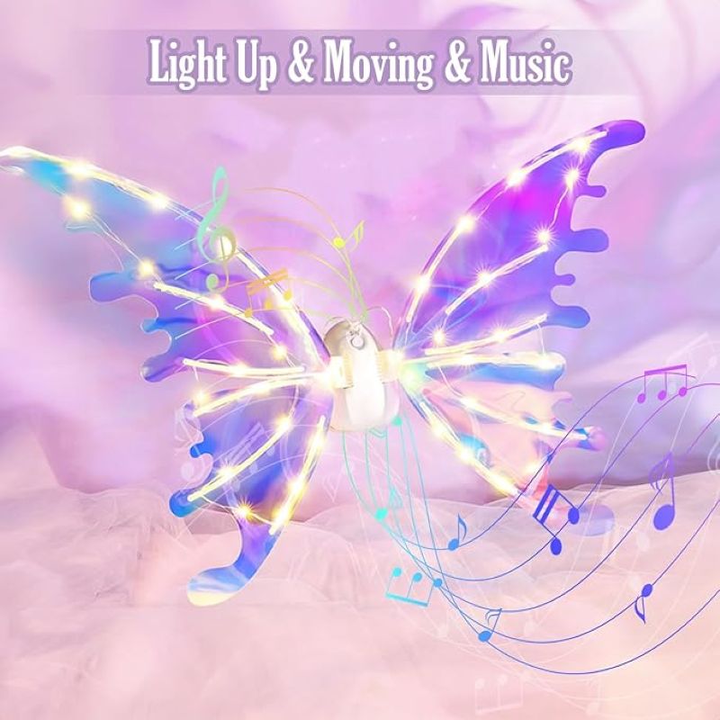 Electric waving fairy wings