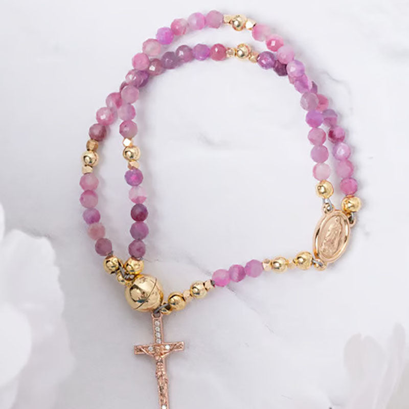 Handmade rosary bracelet